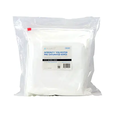 Polyester pre-saturated wipes - Integrity Cleanroom