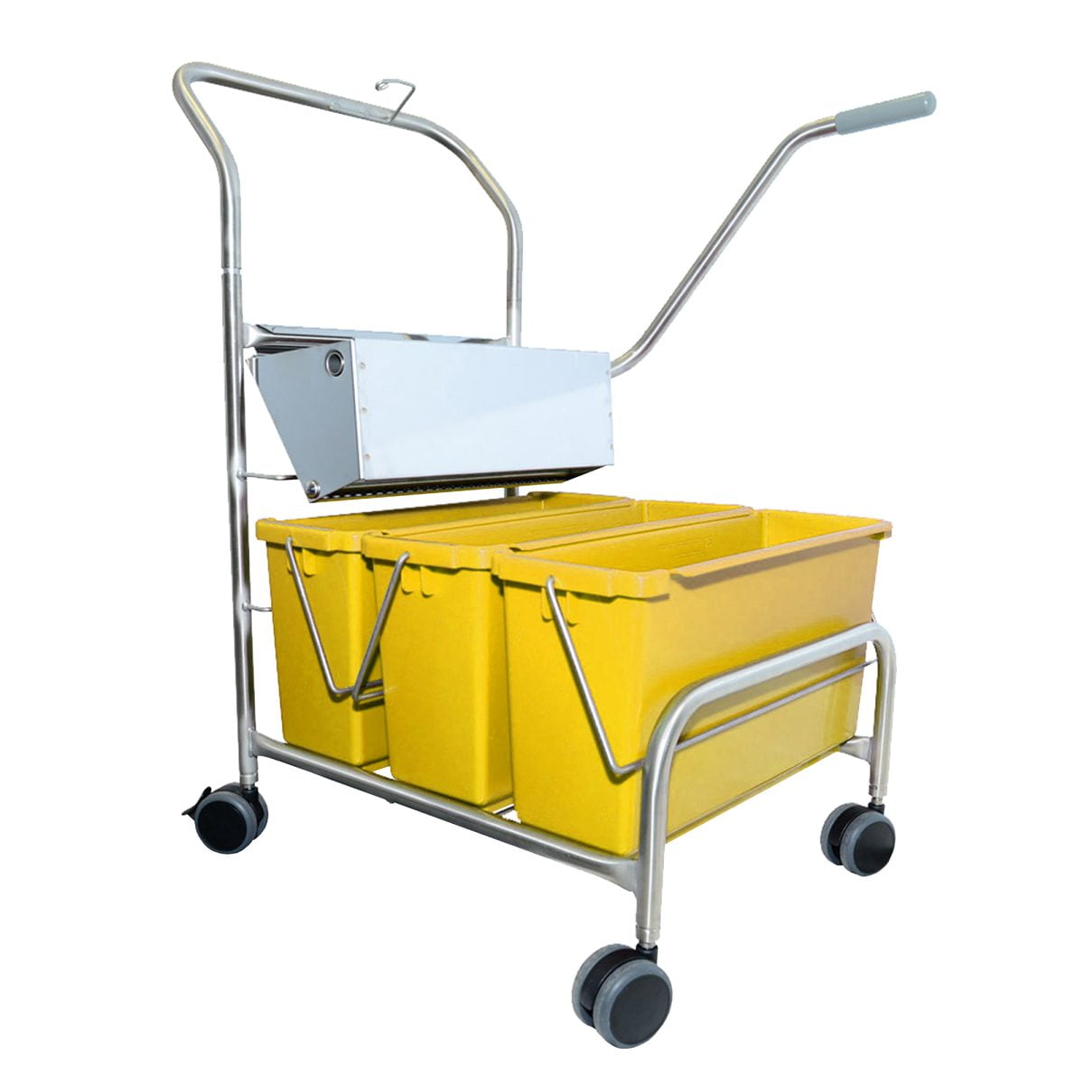 Integrity Triple Bucket Mopping System Yellow